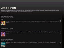 Tablet Screenshot of cafedeloeste.com.ar